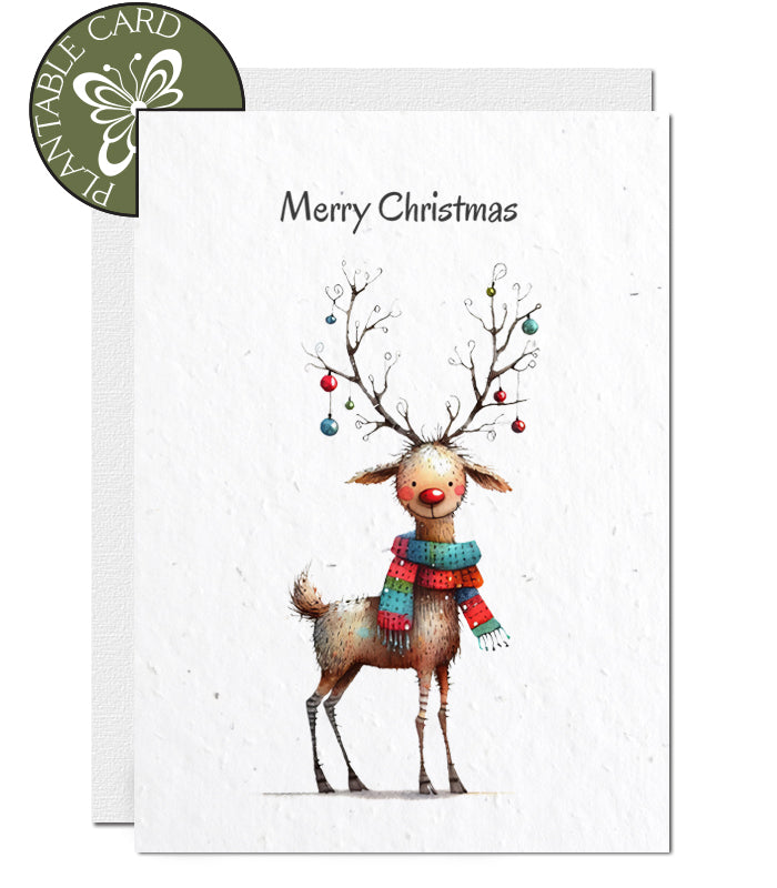 ecofriendly seed paper christmas card