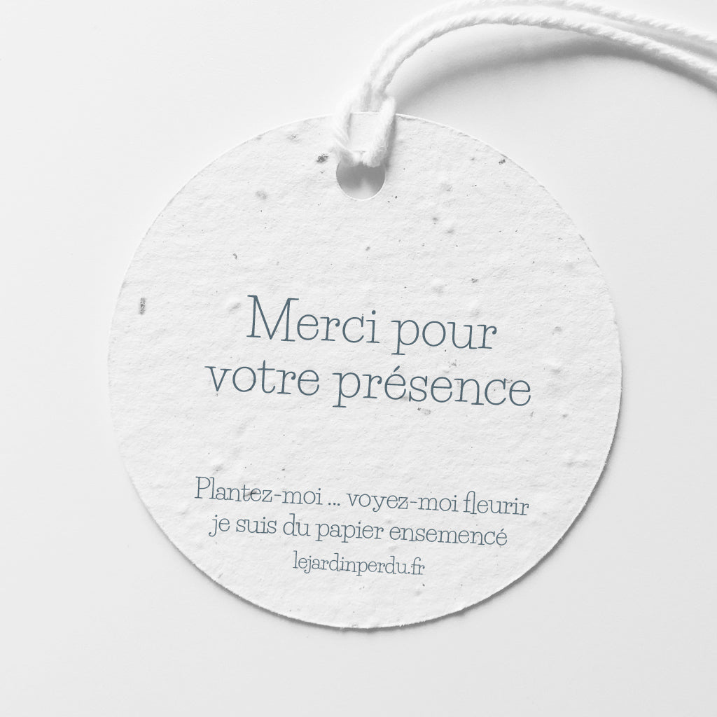 étiquette baptême à planter nounours