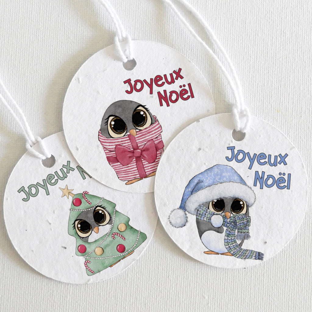 étiquettes à planter Noël 
