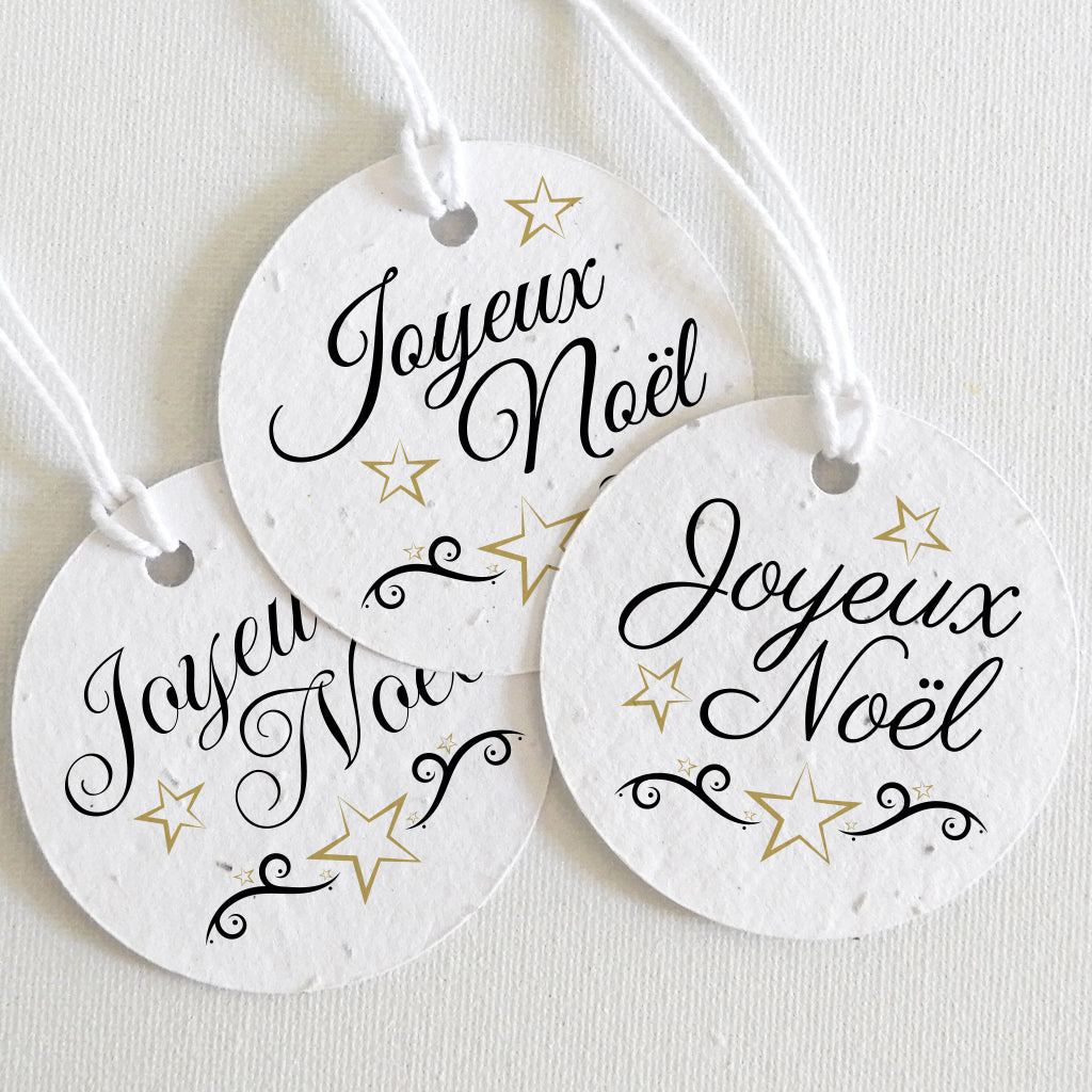 étiquettes de Noël à planter