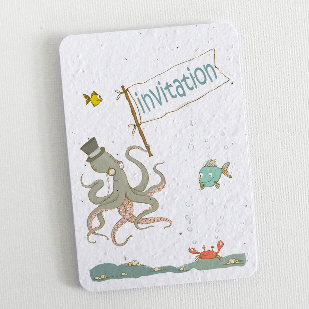 invitation anniversaire à planter