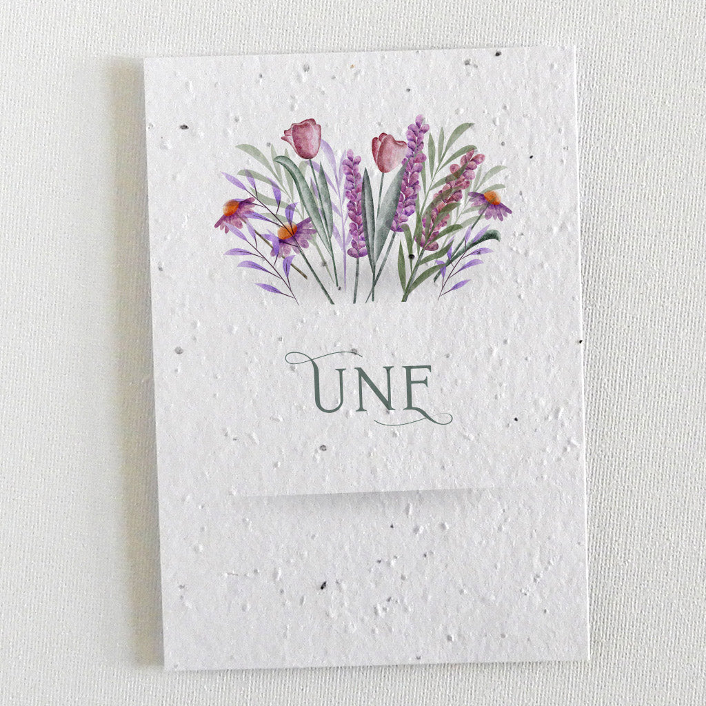 Mariage écoresponsable papier ensemencé