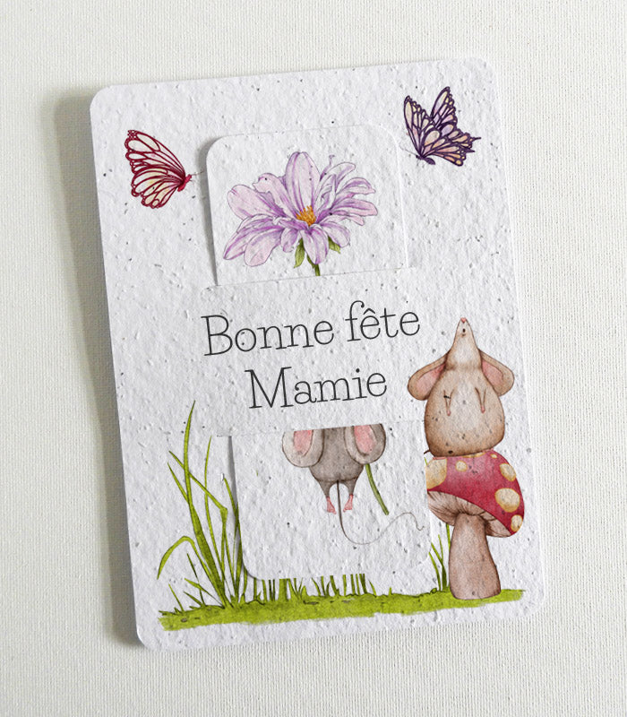 Marque-page à planter Bonne Fête Mamie
