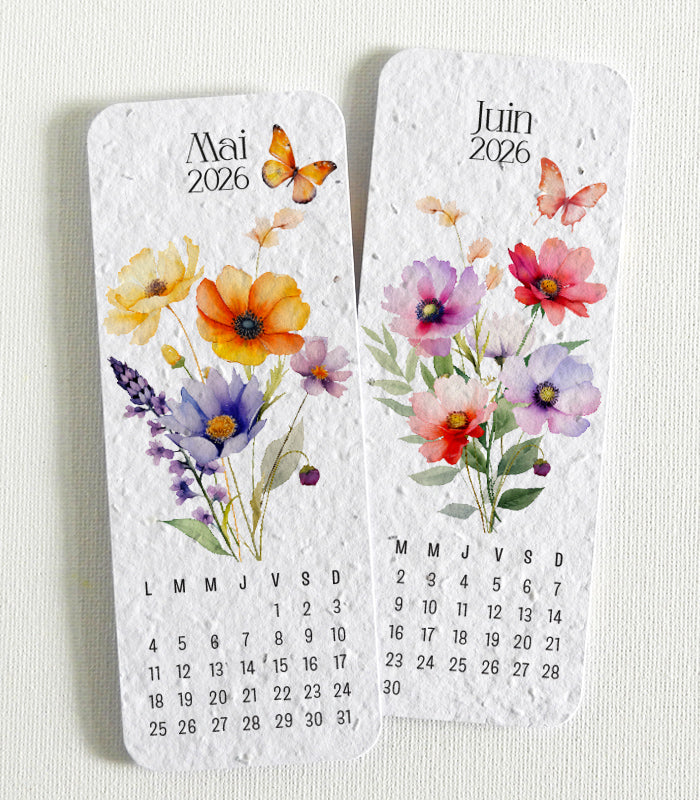 marque-pages papier ensemencé bonne fête mamie