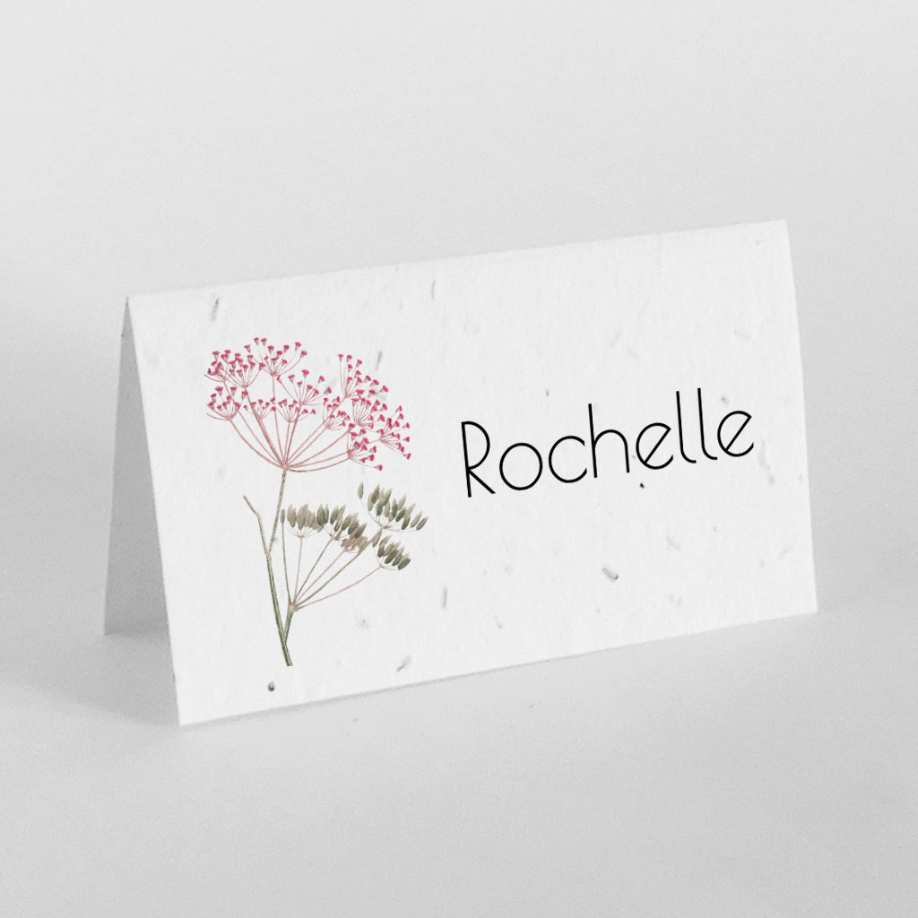 marque place mariage papier ensemencé 