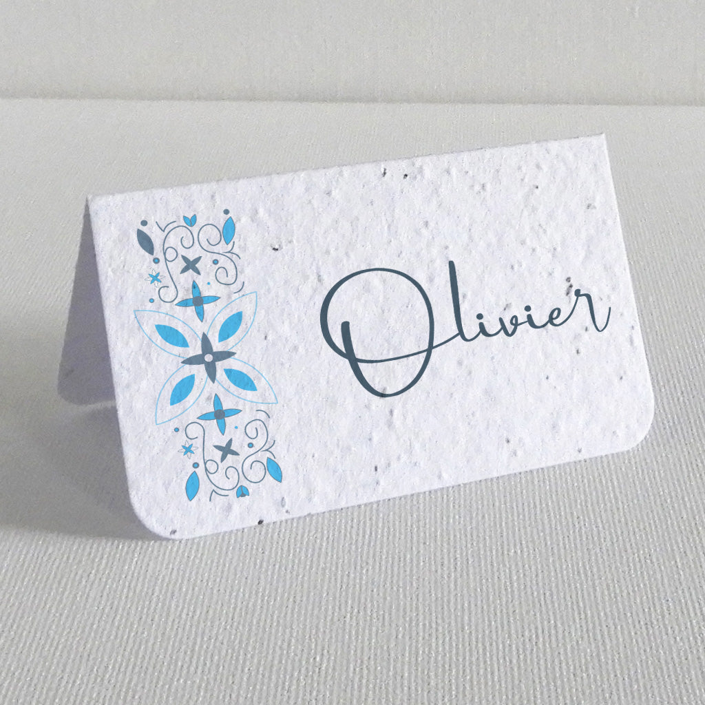 marque-place papier ensemencé