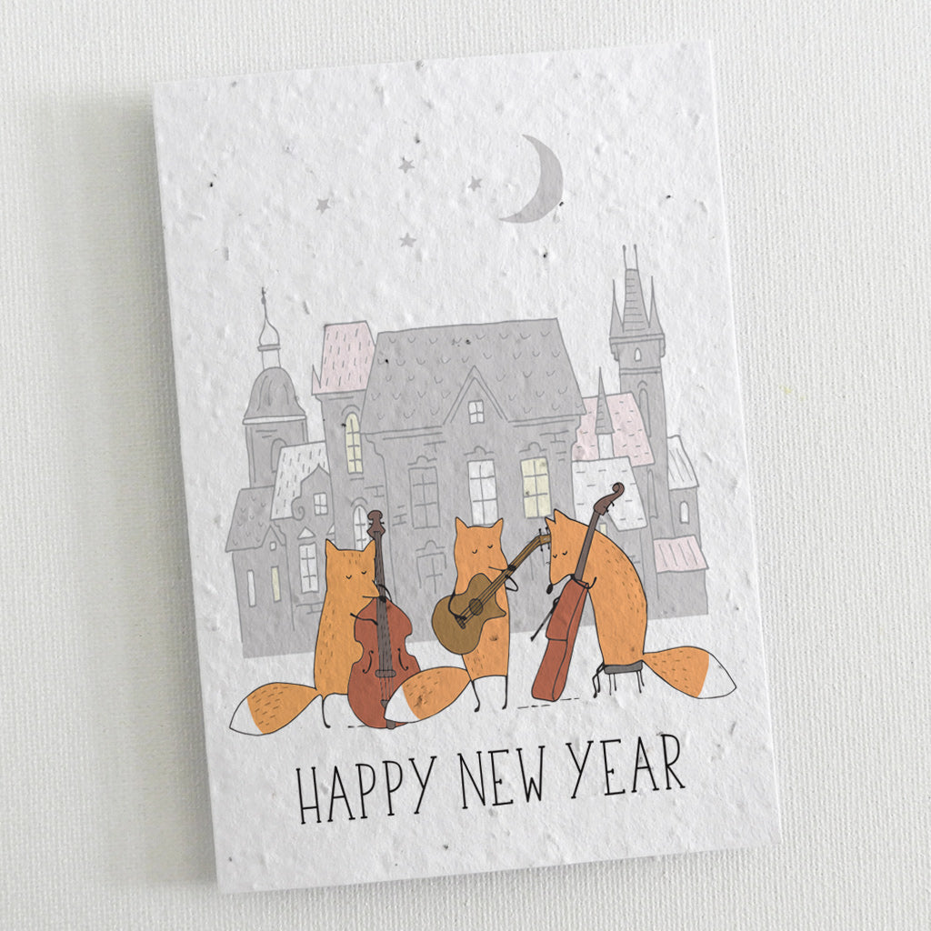 new year card ecofriendly