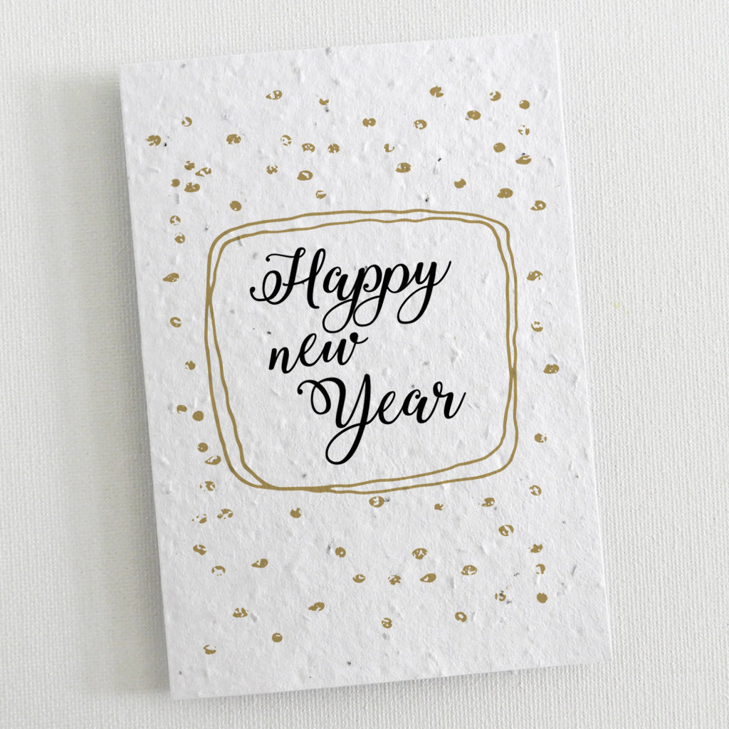 new year card ecofriendly