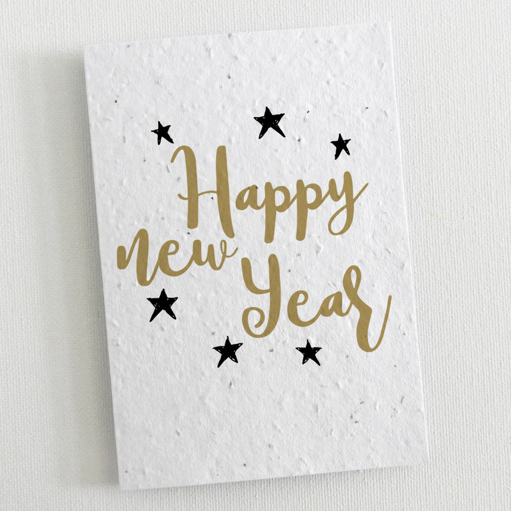 new year card plantable