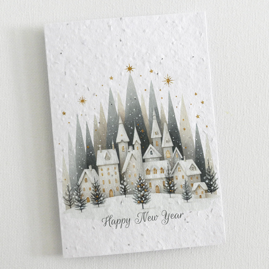 new year card seed paper