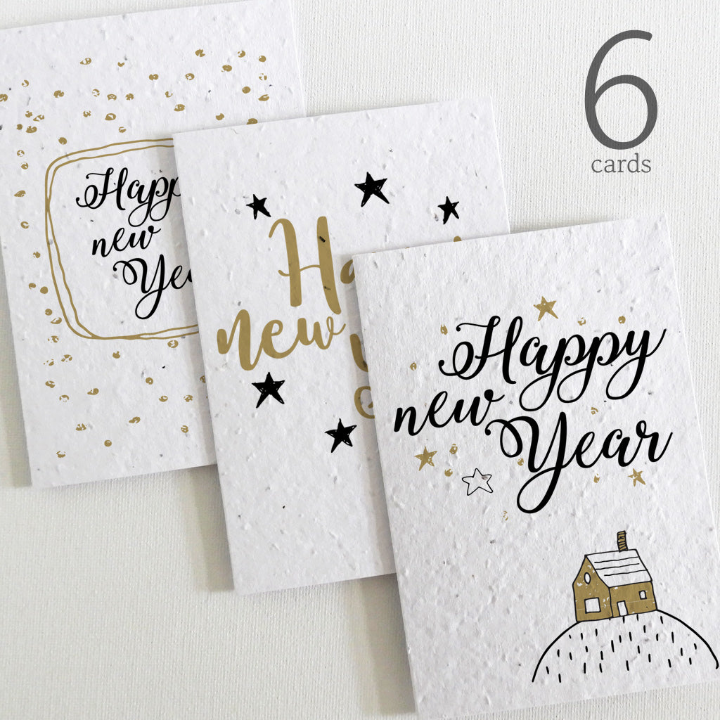 new year cards seed paper