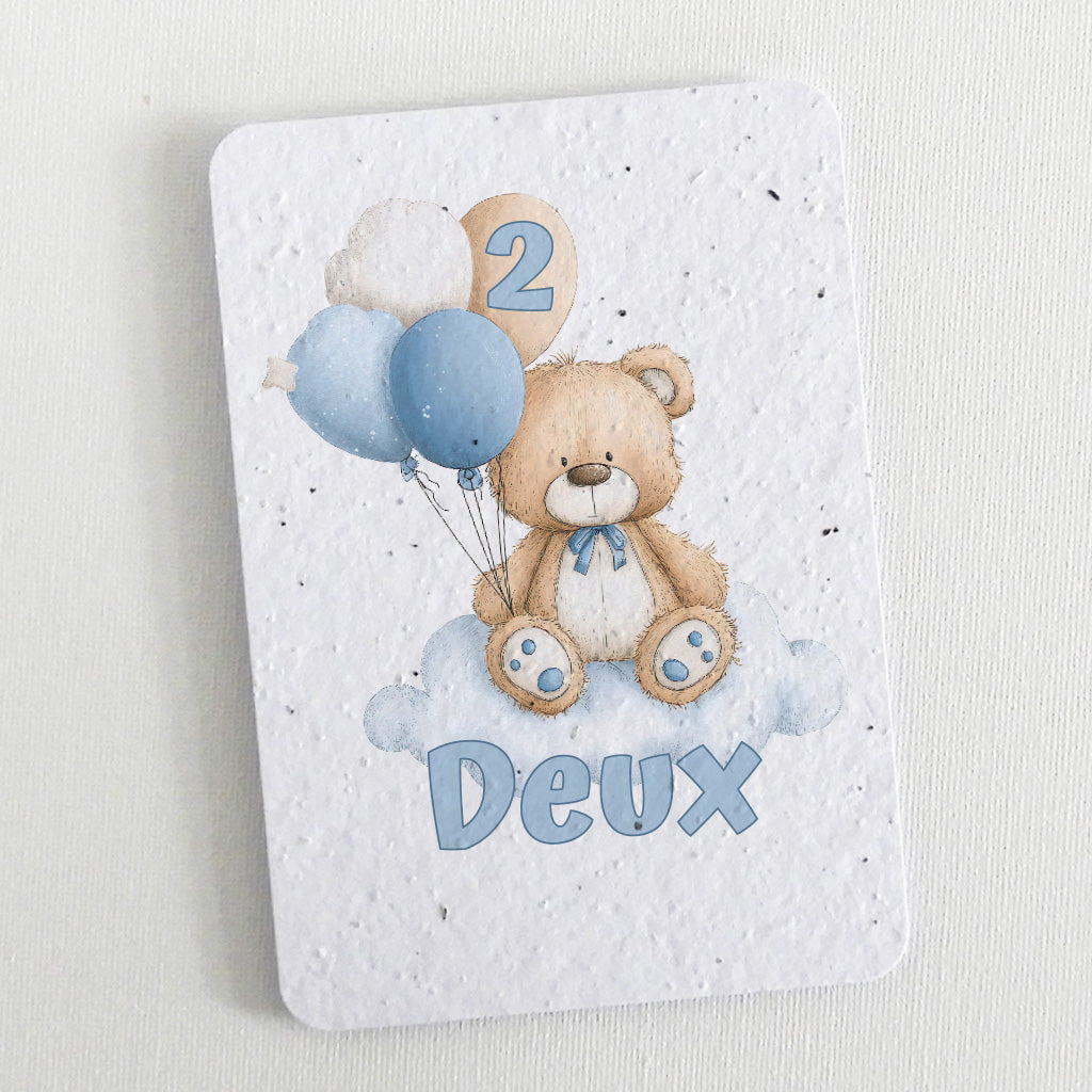 numéro de table baptême nounours