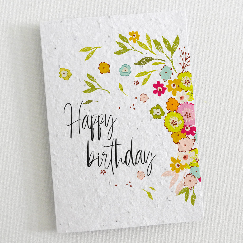 plantable birthday card flowers