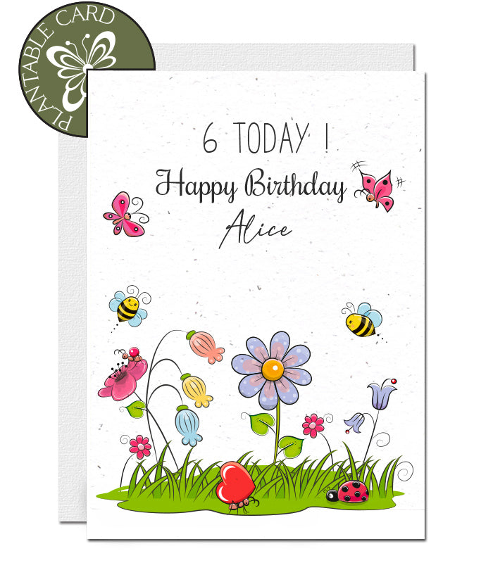 plantable birthday card garden