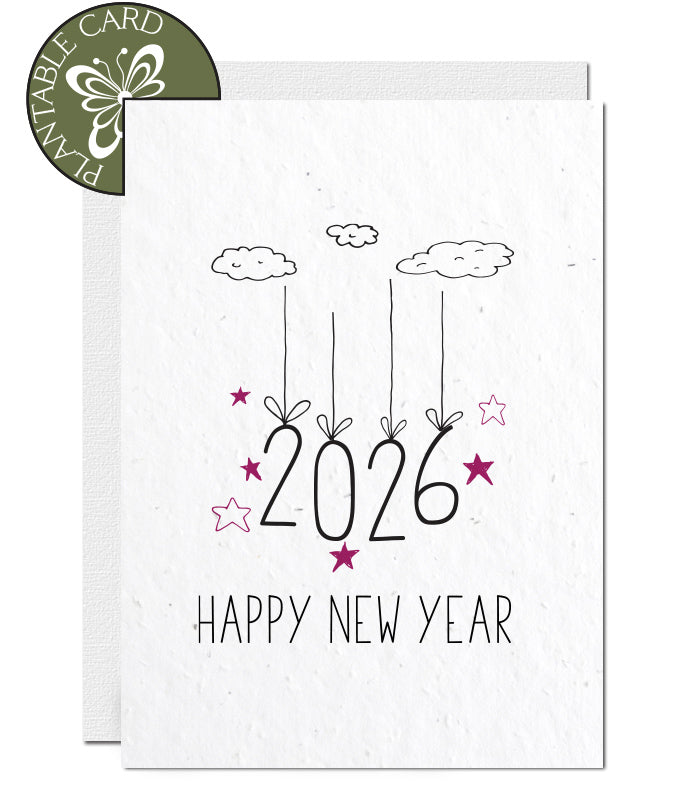 plantable card new year 2026