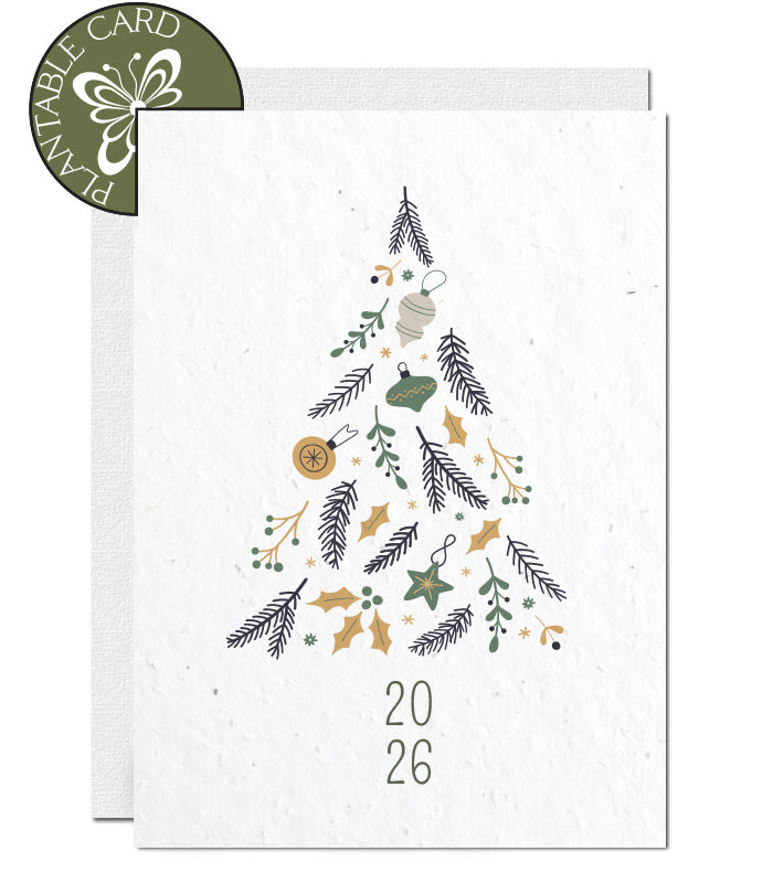 plantable new year 2026 card