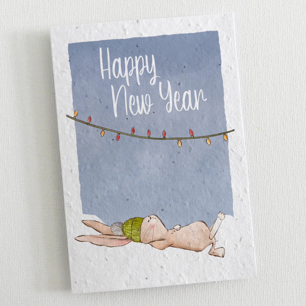 plantable new year card