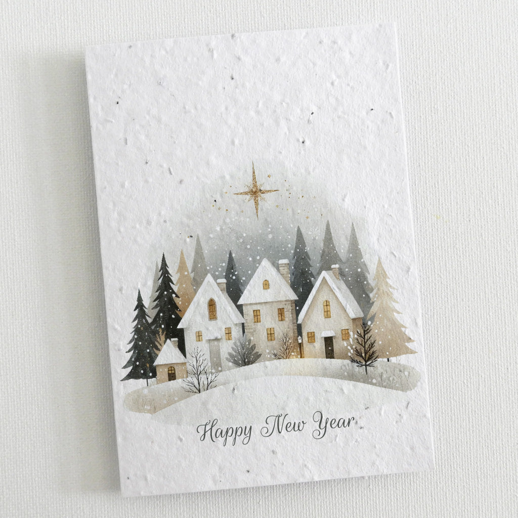 plantable new year card