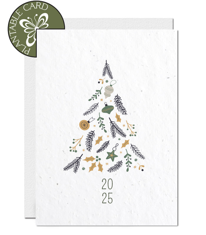 plantable new year card