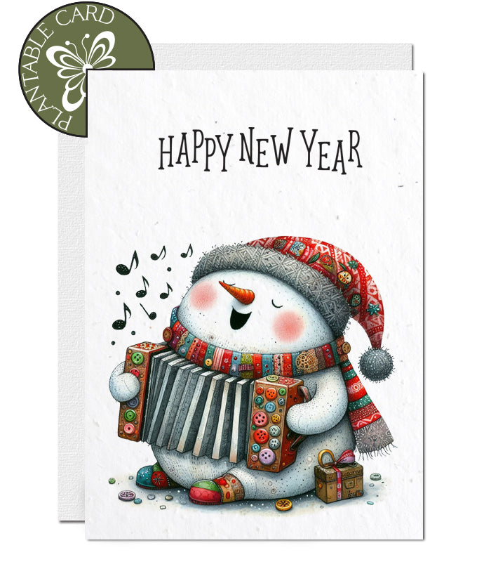 plantable seed paper new year card