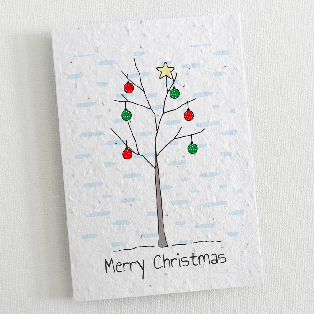 seed paper christmas card