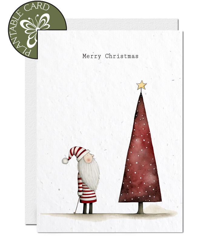 seed paper christmas card