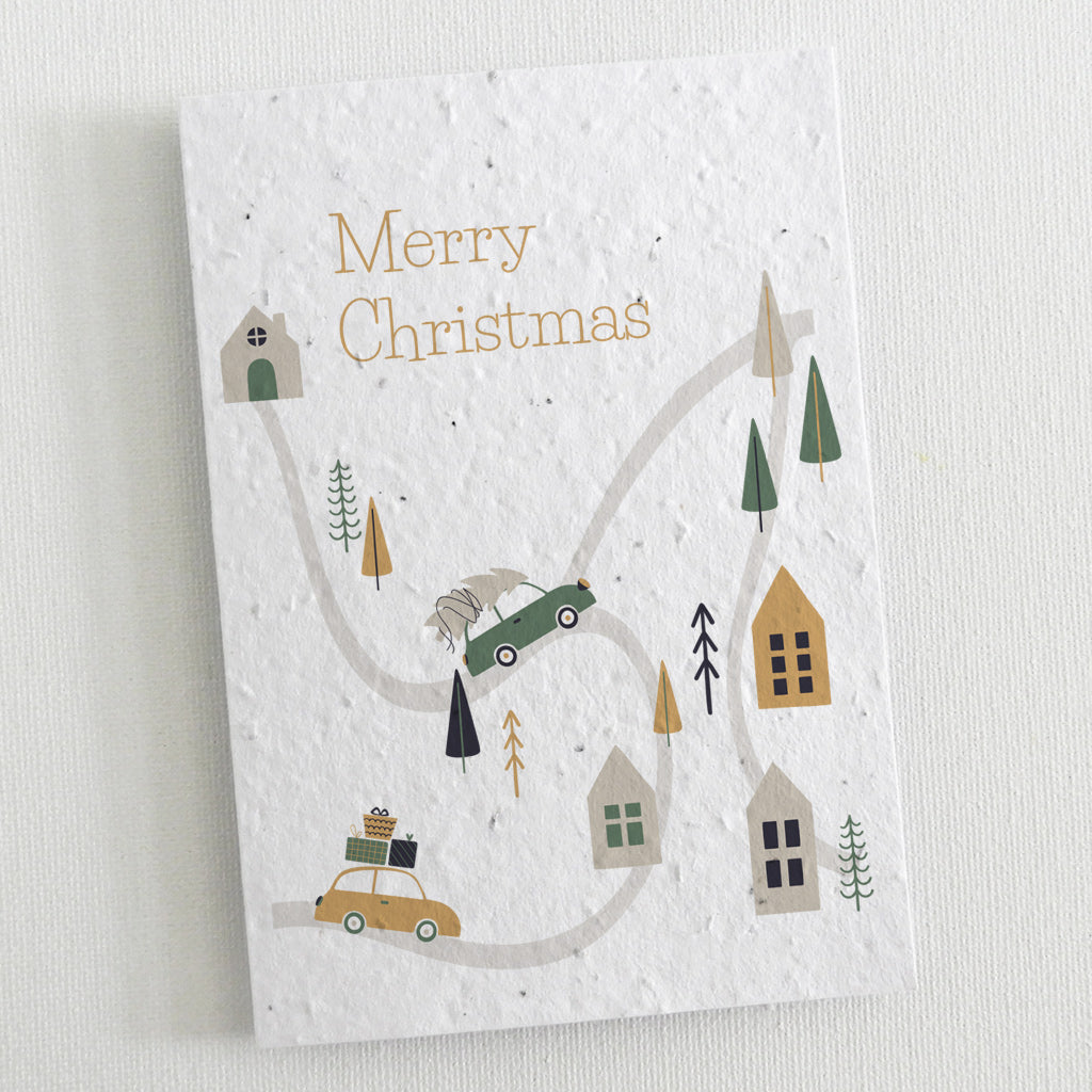 seed paper christmas card