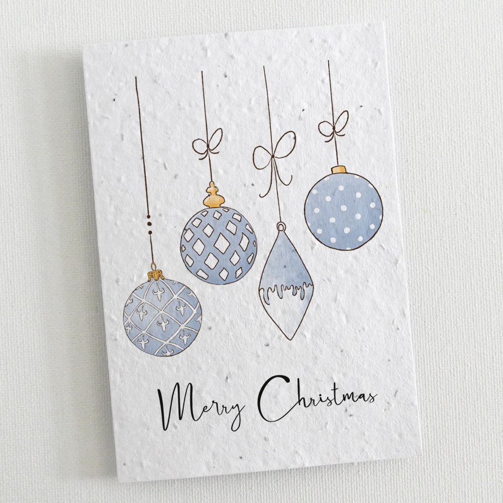 seed paper christmas card