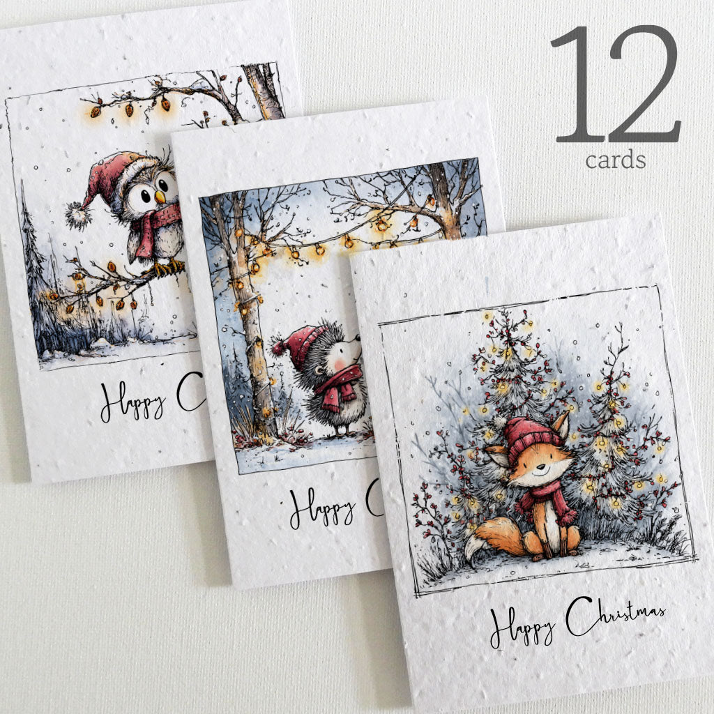 seed paper christmas cards