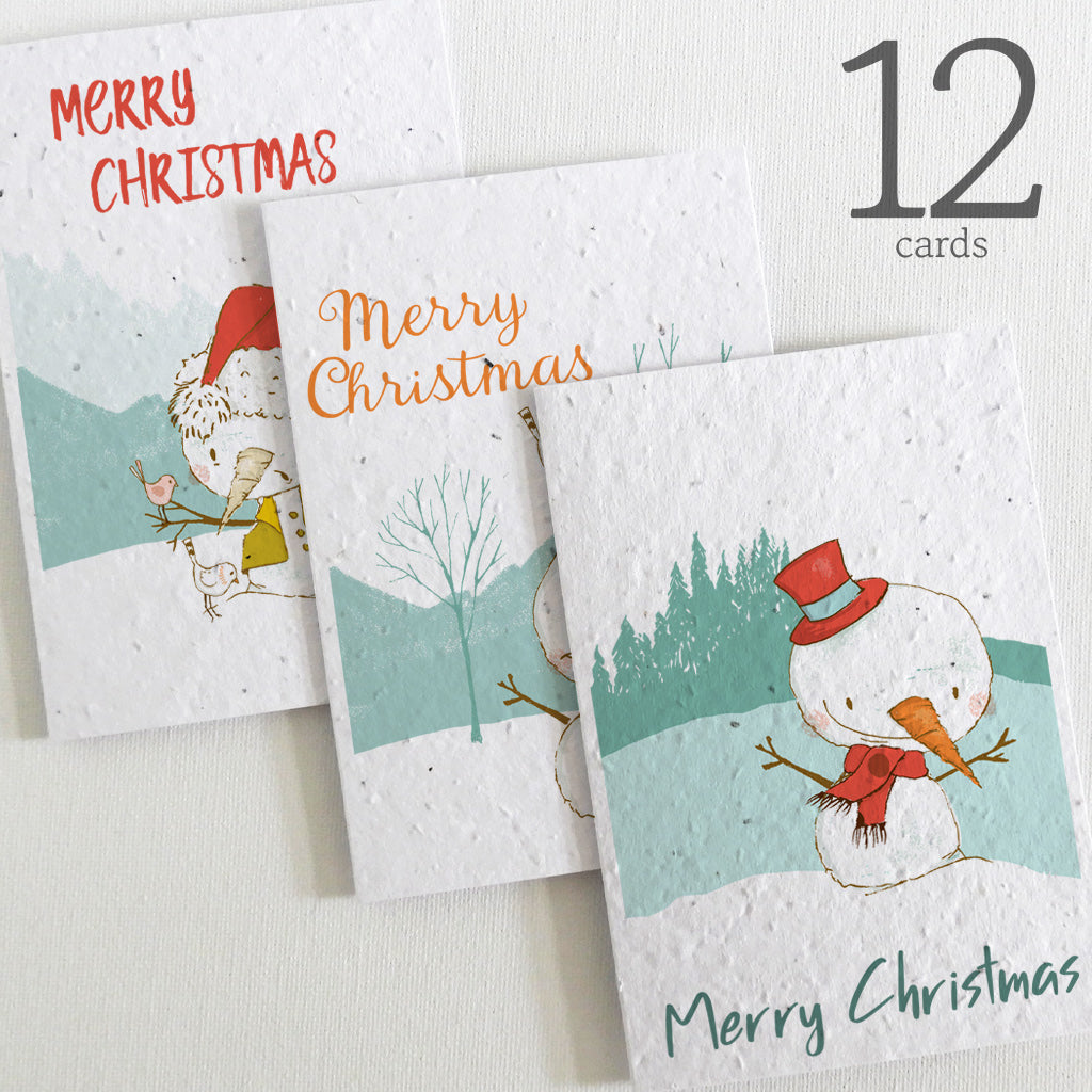 seed paper christmas cards