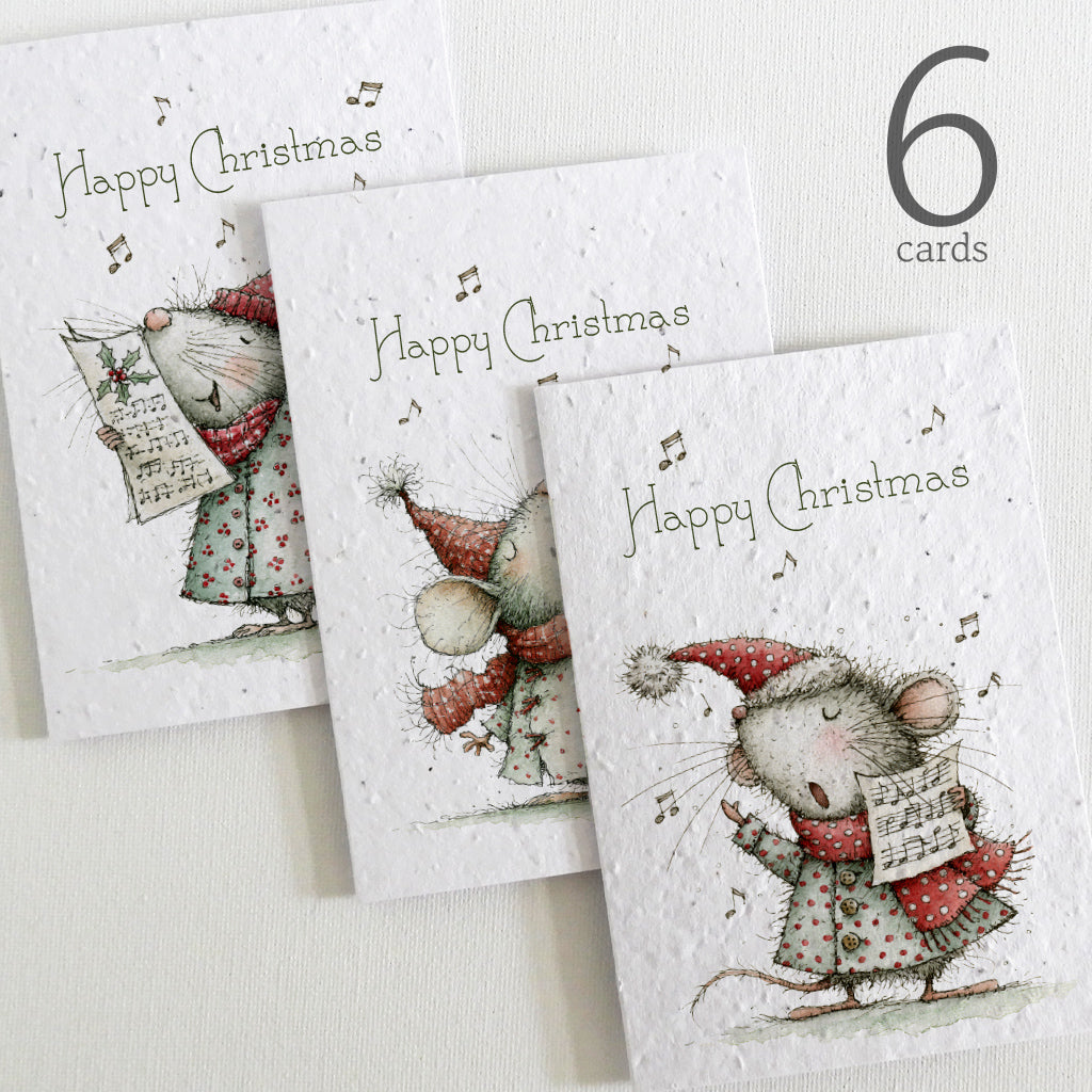 seed paper christmas cards
