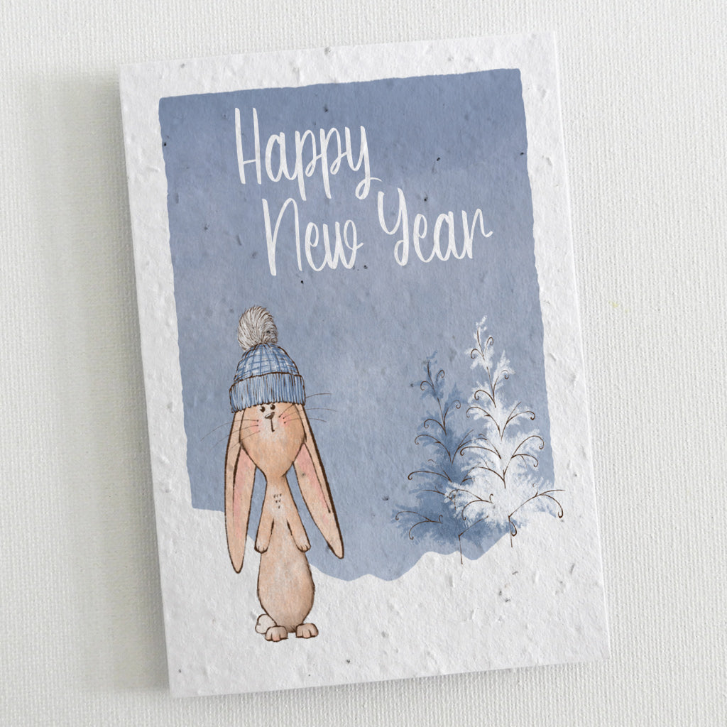 seed paper new year card