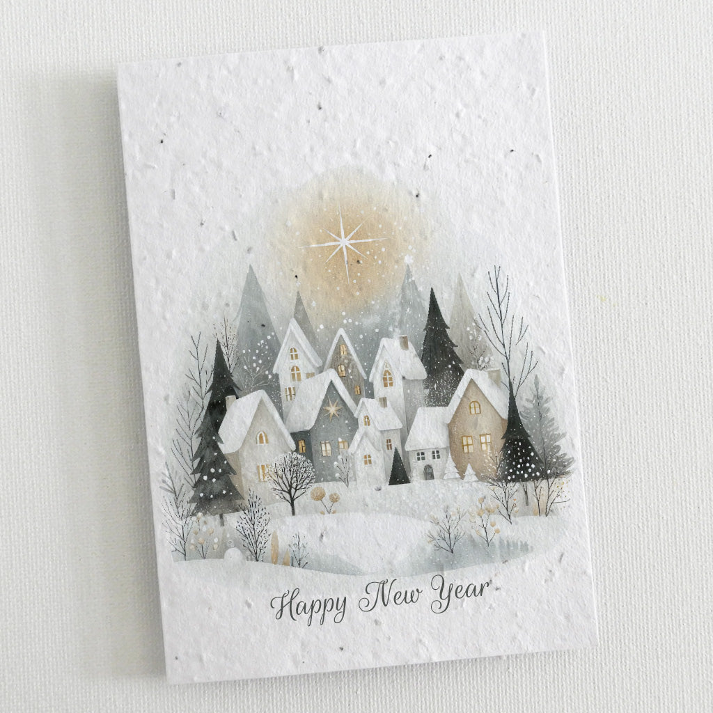 seed paper new year card