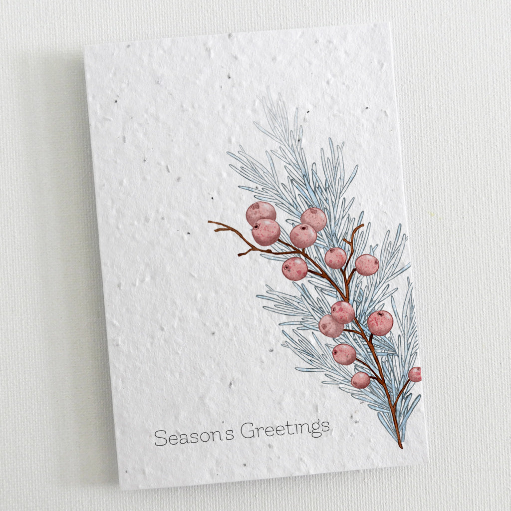 seed paper new year card