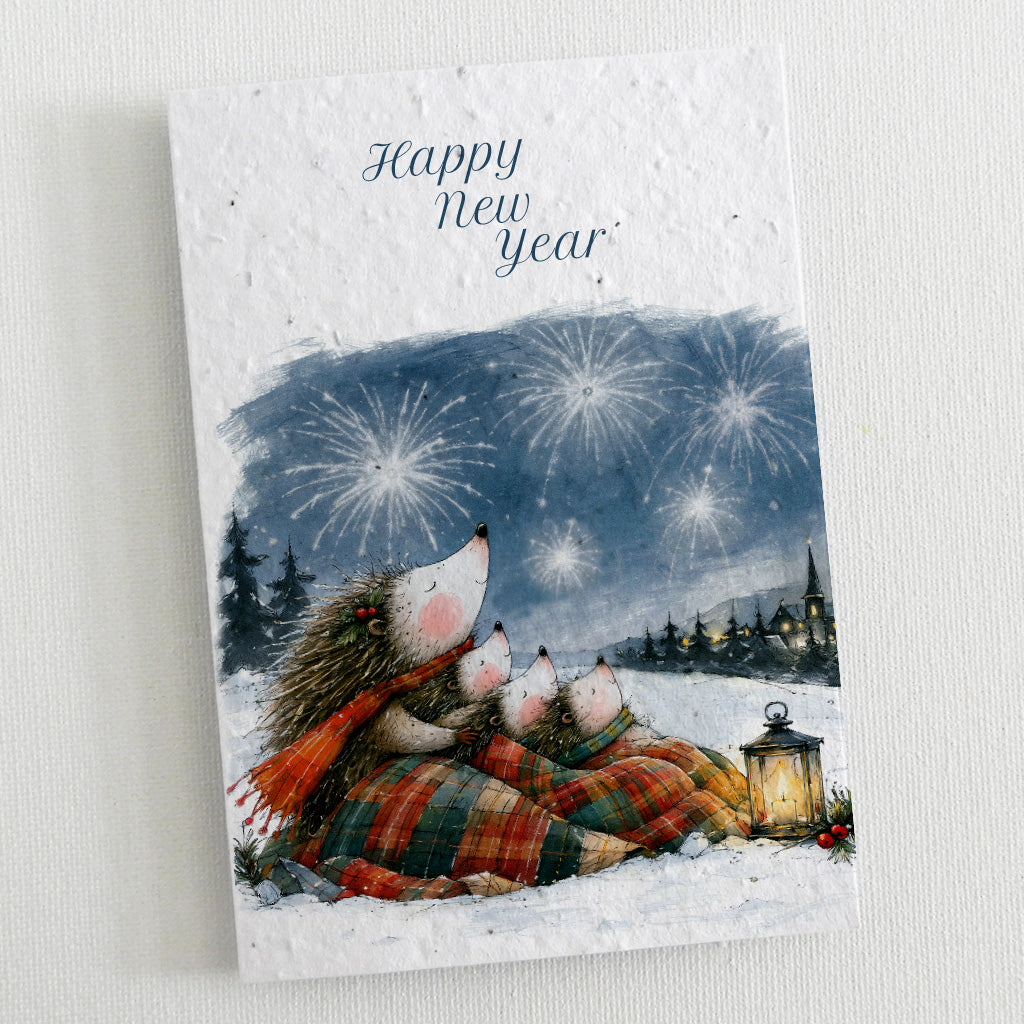seed paper new year card