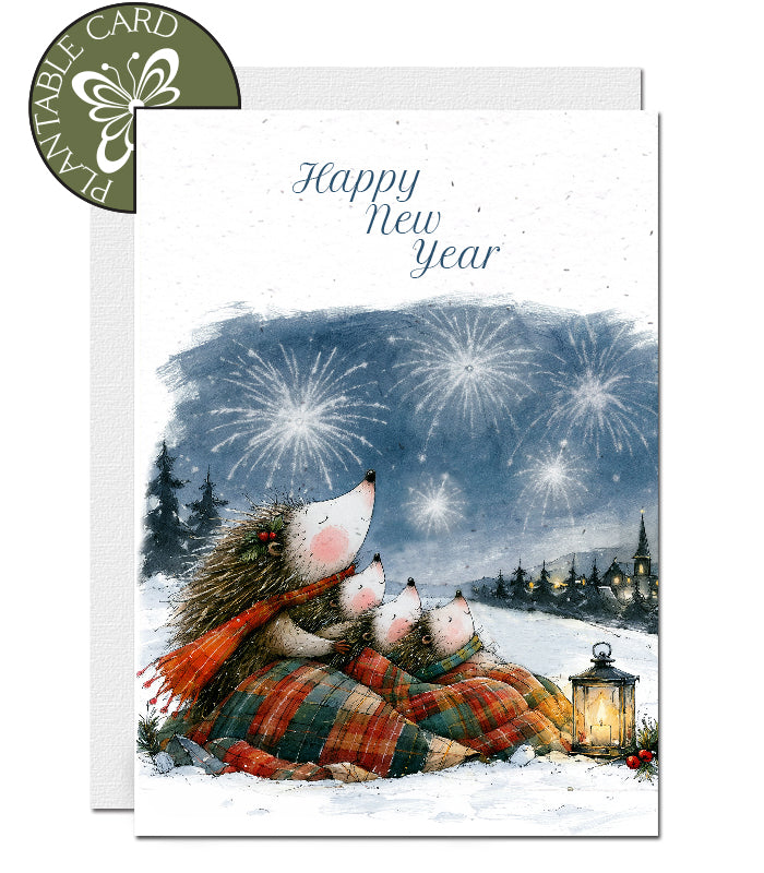 seed paper new year card