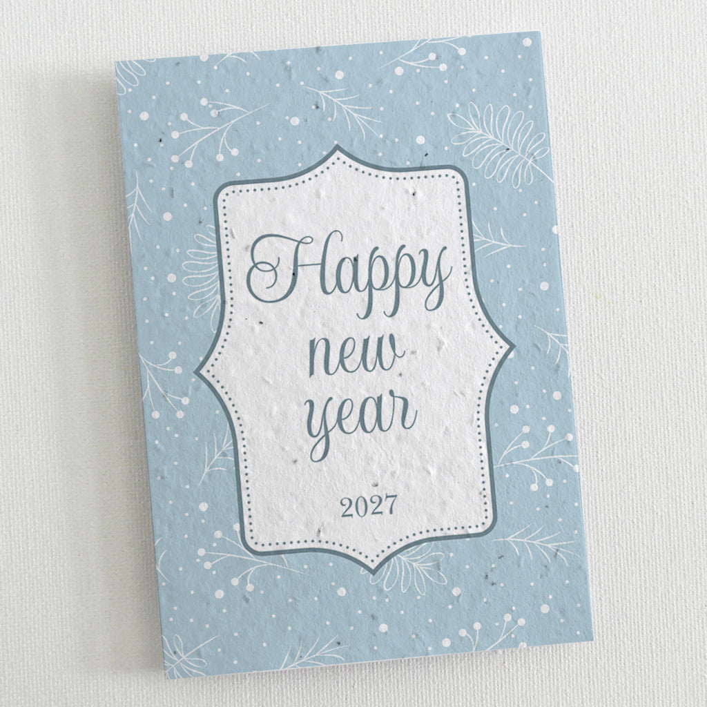seed paper new year card