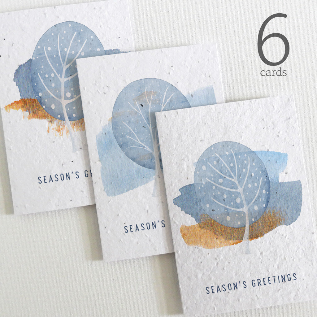 seed paper new year cards