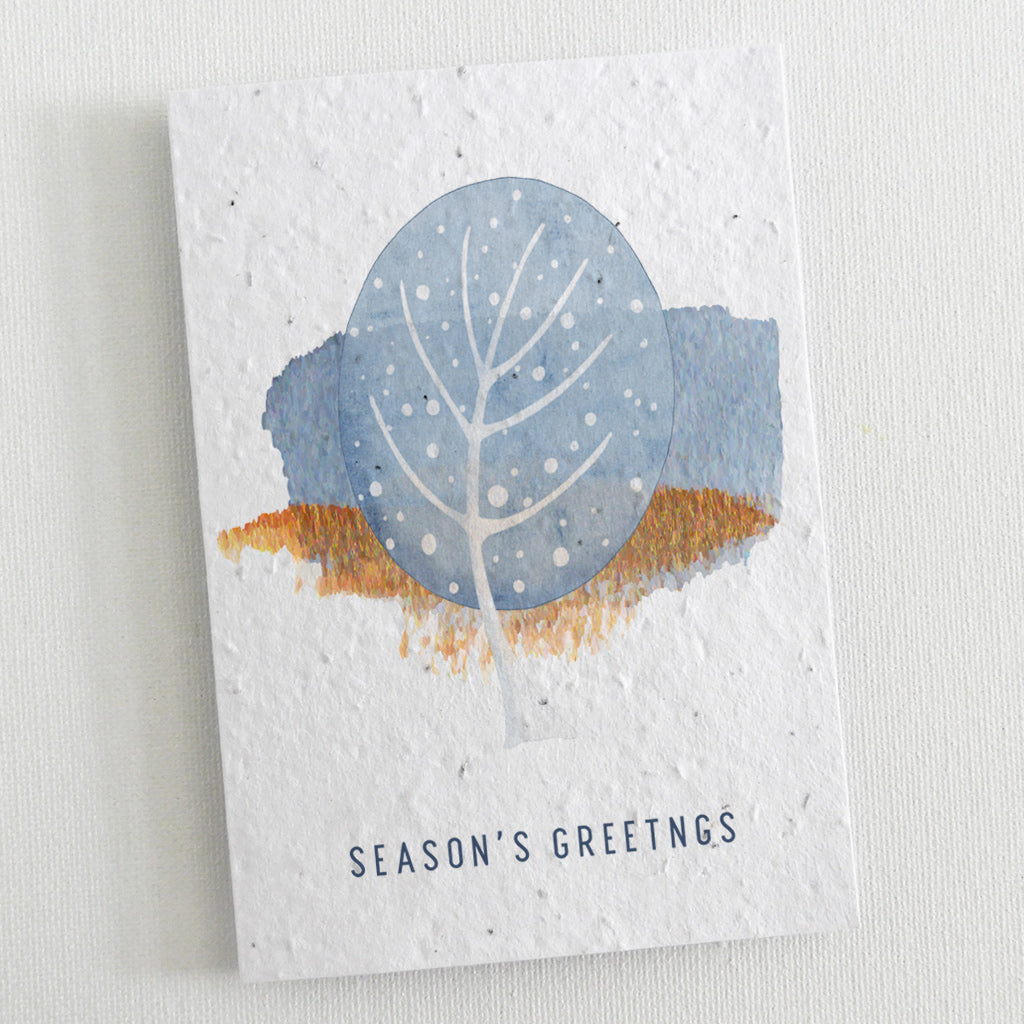 seed paper new year card