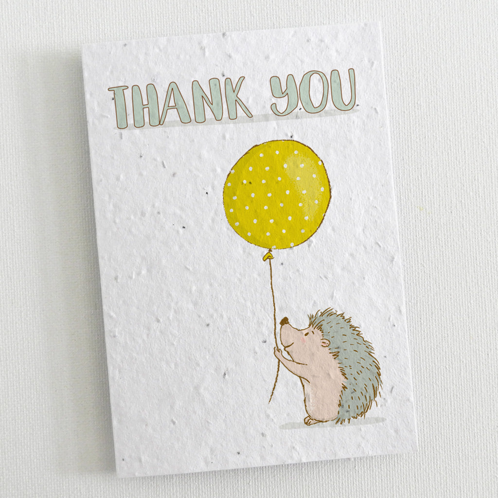 seed paper thank you card