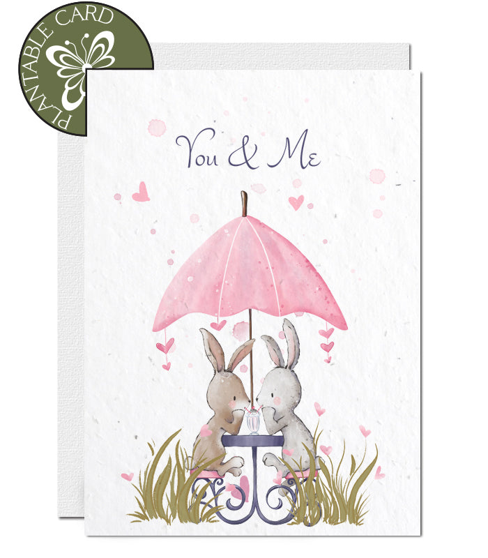 valentine&#39;s day card seed paper