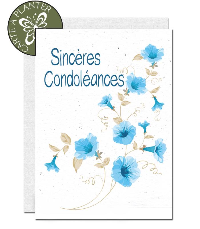 Carte de condoléance à planter 