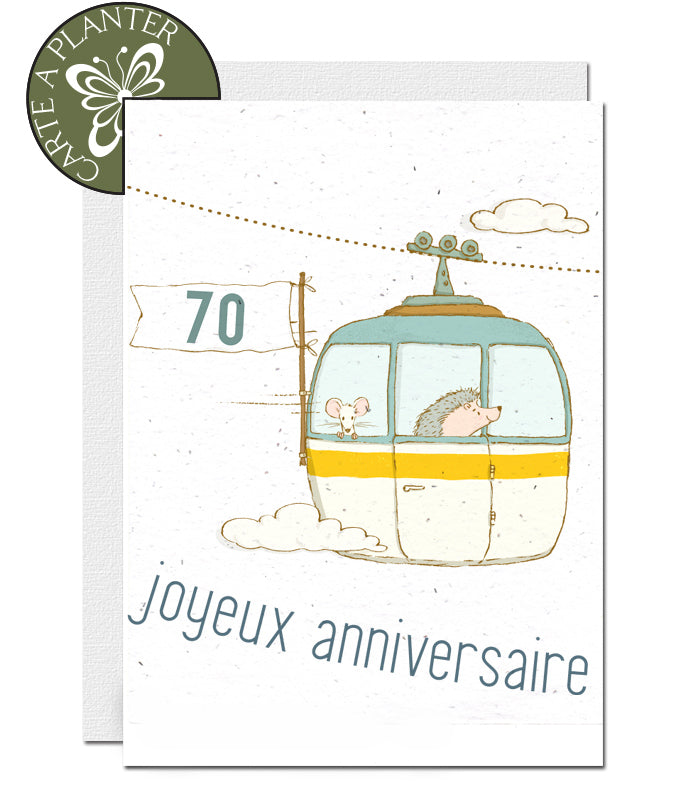 carte à planter 70 ans