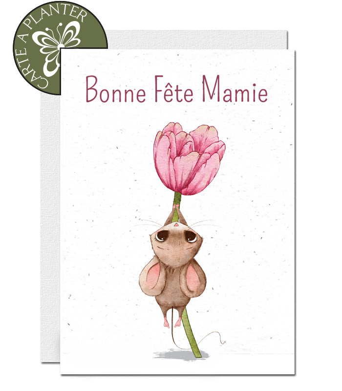 Carte à planter bonne fête mamie