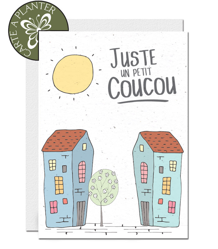 Carte à planter juste un petit coucou