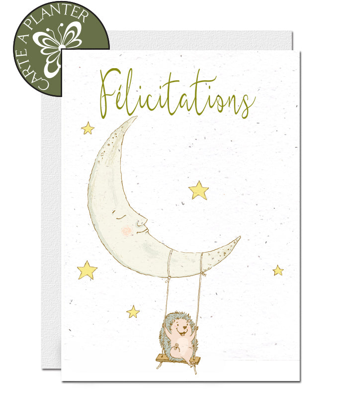 Carte à planter nouveau bébé