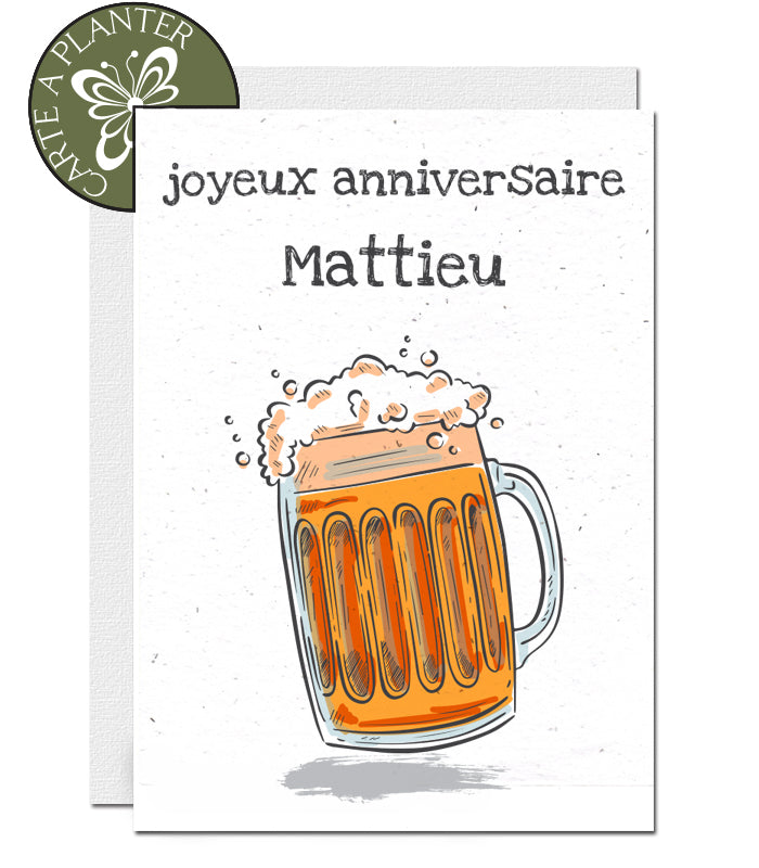 Carte ecoresponsable personnalisable 