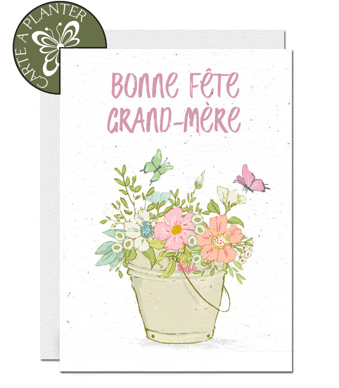 Carte écoresponsable fête des grands-mères