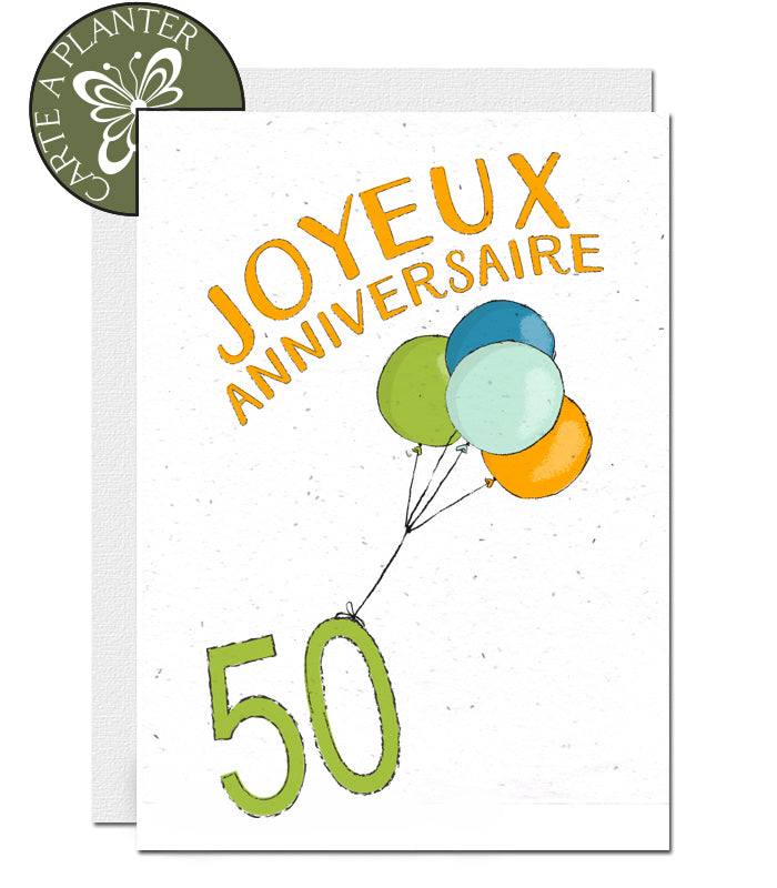 Cartes à planter ballon