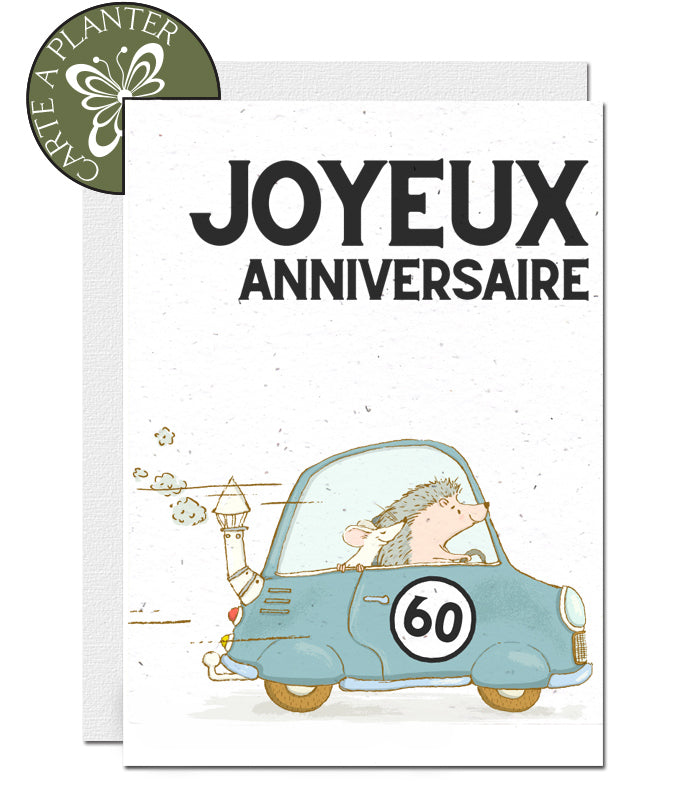 carte à planter 60 ans